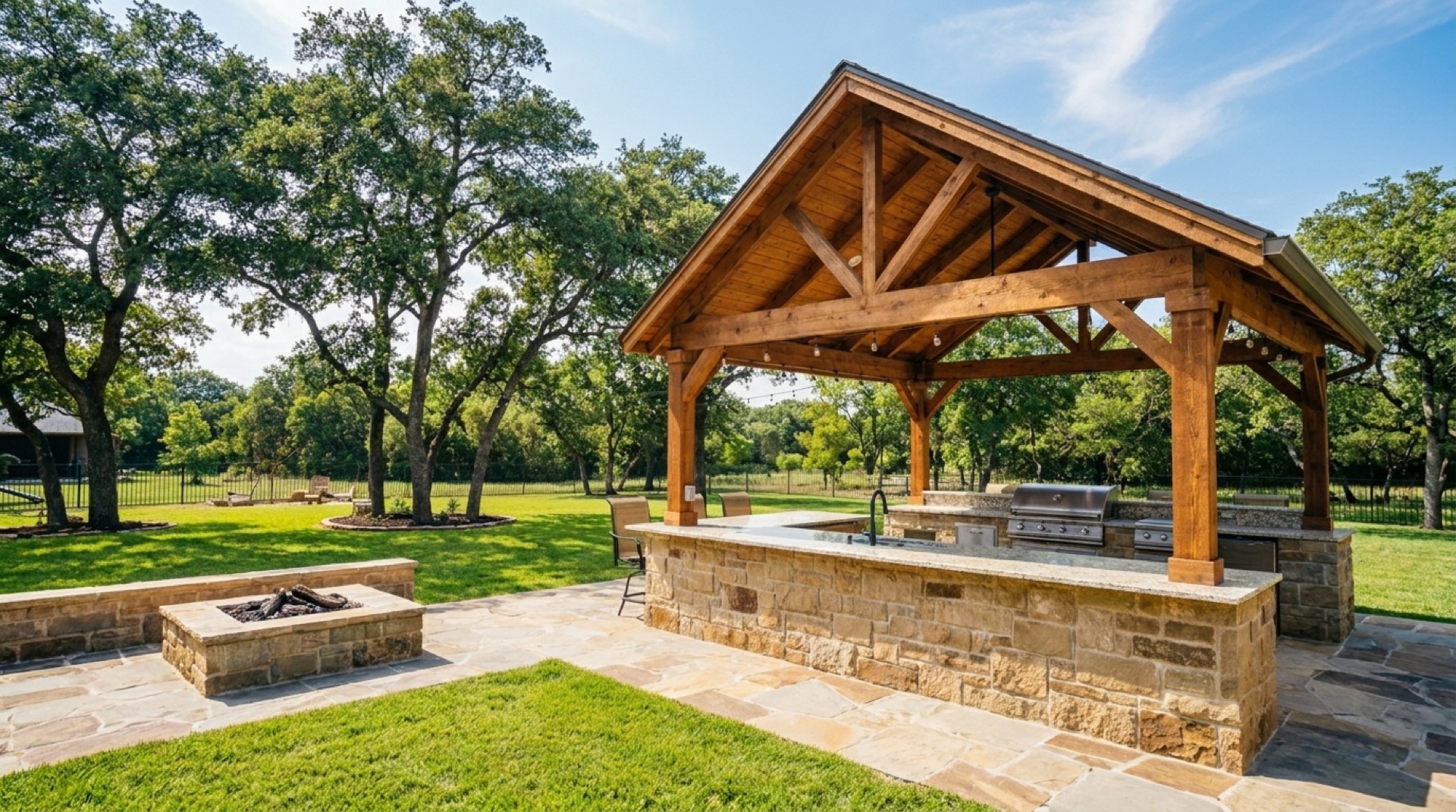 Legado Outdoor Living custom pavilion project